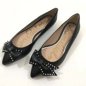 Raisa Spike Studded Bow Flat